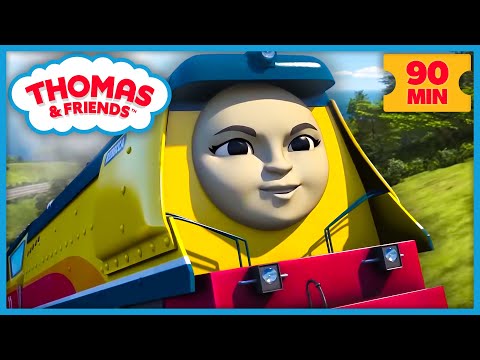 Thomas Introduces His Friend Rebecca! | Thomas & Friends | 90+ Minutes! - Kids TV Series, Kingdom Kids Zone - Thomas & Friends