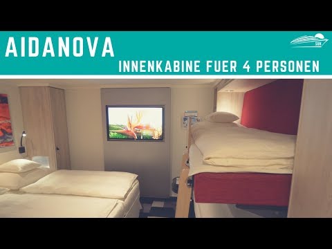 AIDAnova: Inside cabin for 4 people ✅