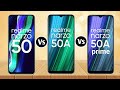 Realme Narzo 50 Vs Realme Narzo 50A Vs Realme Narzo 50A Prime