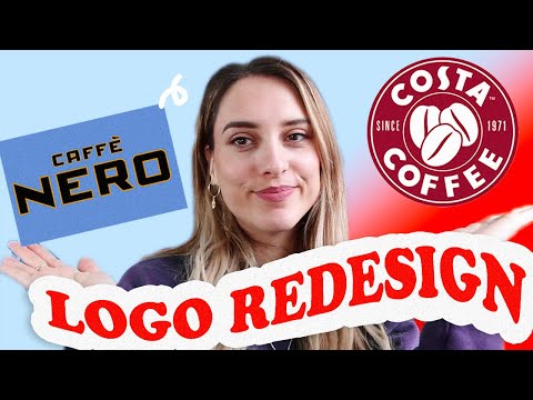 Redesigning Popular Coffee Logos (Costa Coffee & Caffè  Nero)