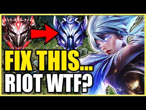 WTF?! GRANDMASTER PLACED INTO A DIAMOND 4 GAME? 1V9 RIVEN CARRY!
