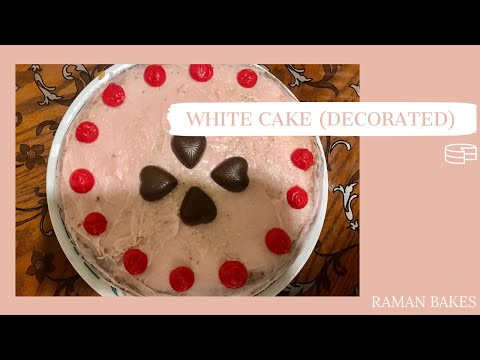 Betty Croker’s White Cake Mix (decorated) | Raman Bakes