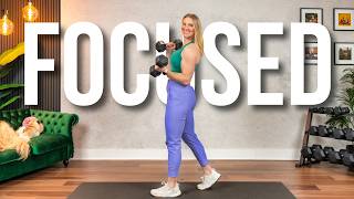 15 min. NO REPEAT Lower Body Strength Training | Quads, Hams, Glutes, Calves FOCUSED