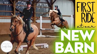 FIRST RIDE AT OUR NEW LESSON BARN! | VLOG