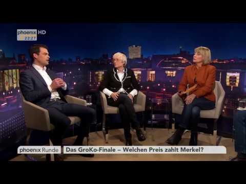 "Das GroKo-Finale - Welchen Preis zahlt Merkel?" - phoenix Runde vom 07.02.2018