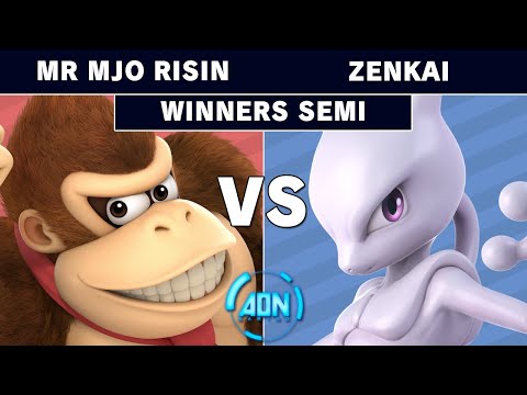 AON #046 - Mr  Mojo Risin (Donkey Kong) Vs Zenkai (Mewtwo) Winners Semifinals - Smash Ultimate