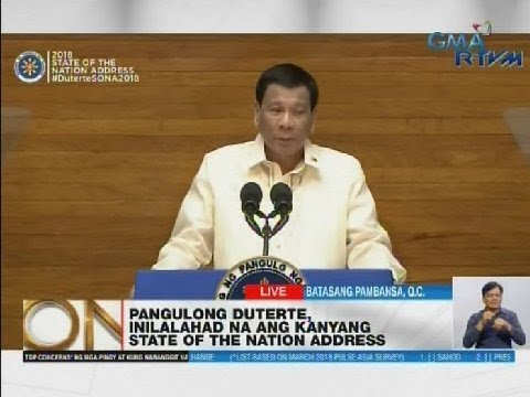 Pangulong Duterte, inilalahad na ang kanyang State of the Nation Address