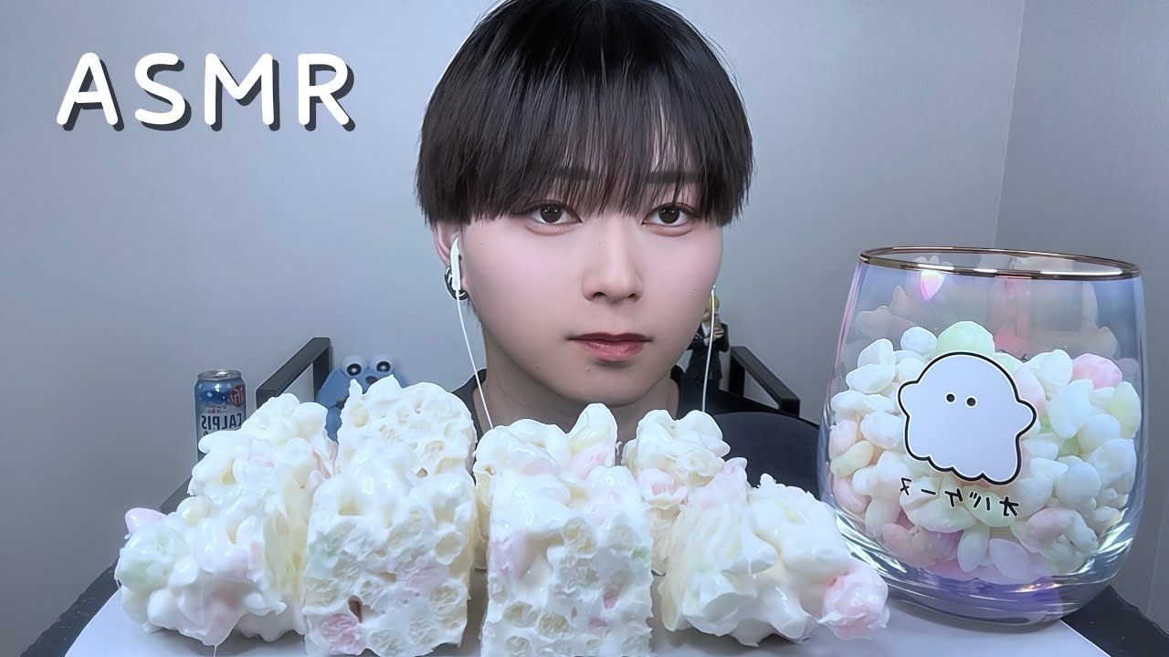 【 ASMR 】 ひなあられマシュマロヌガー作ったので一番美味しい食べ方探してみた🎎