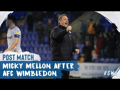 Post Match | Micky Mellon (AFC Wimbledon)