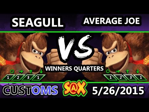 S@X Customs - NS | Seagull (Donkey Kong) vs Average Joe (DK) SSB4 WS - Smash Wii U - Smash 4