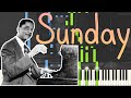 Teddy Wilson - Sunday 1939 (Classic Jazz / Stride Piano Synthesia)