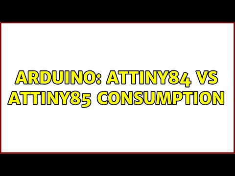 Arduino: ATtiny84 vs ATtiny85 consumption