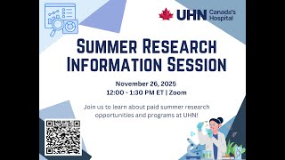 2025 Summer Student Information Session