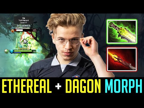 Topson with UNIQUE build on MORPHLING - ETHEREAL BLADE + DAGON COMBO DOTA 2