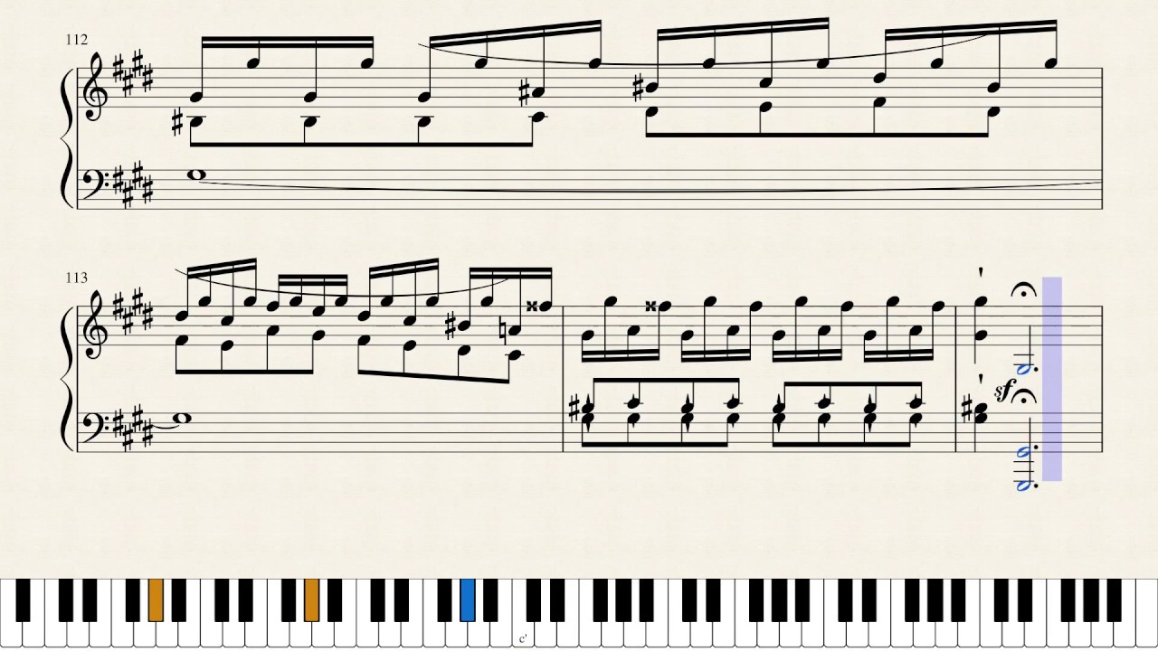 Sonate No 14 (Moonlight) 3rd Movement - Ludwig van Beethoven