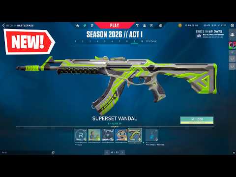 NEW Season 2026 Act 1 Battle Pass for VALORANT Showcase!