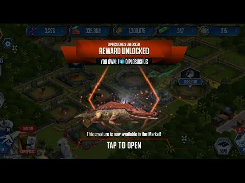 UNLOCKING THE DIPLOSUCHUS !! AMAZING SMASHES EVERYTHING !!