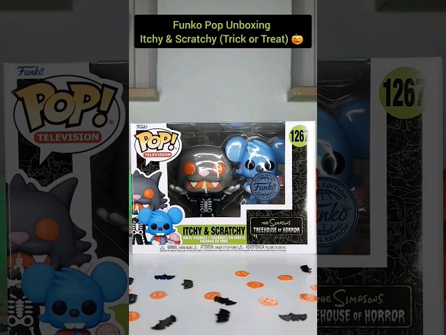 Vídeo relacionado con Funko Simpsons Treehouse of Horror Itchy and Scratchy Halloween 2 Pack Pop Exclusive 1267