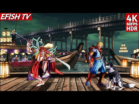 Senryo Kyoshiro vs Galford (Hardest AI) - Samurai Shodown | 4K 60FPS
