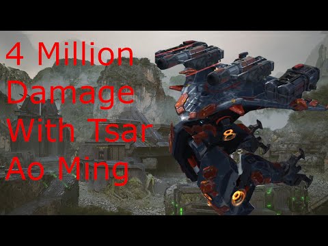 4 million damage with Tsar Rupture Ao Ming. War Robots Test Server.