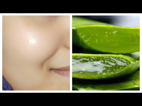 How to get clear, glowing, spotless skin by using aloe Vera gel Video