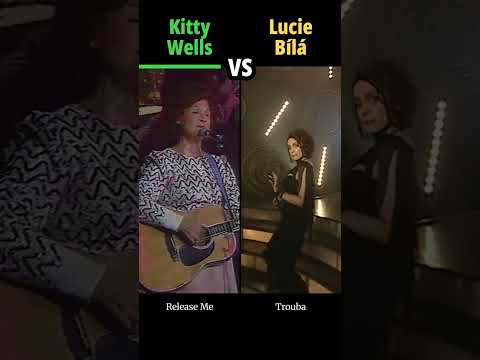 KITTY WELLS vs LUCIE BÍLÁ - Trouba / Release Me - #hudba #shorts #versus