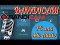 BANDICAM How To Record PC Microphone Audio Seperately 2 Audio Tracks With Bandicam Screen Recorder