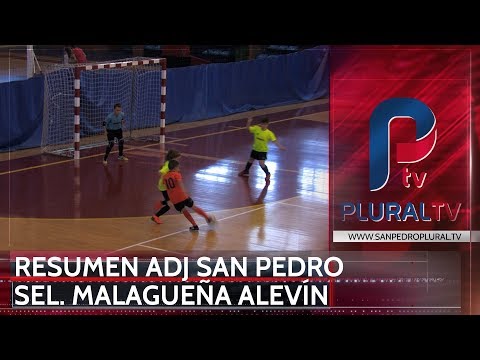 Resumen partido alevín futsal: Adj San Pedro - Sel. Malagueña