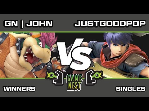 Game Nest Smash It Up: GN | John (Bowser) vs Justgoodpop (Ike) - WR3 [Offstream]