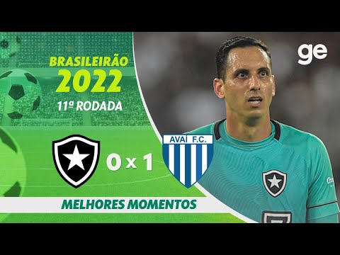 Gols e lances de Botafogo x Avaí