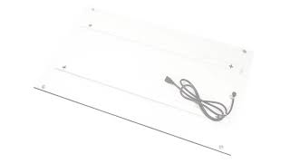 Radiant Electric Wall Heating Panel - 60*70*2.2cm - 300W, 110V - Glass