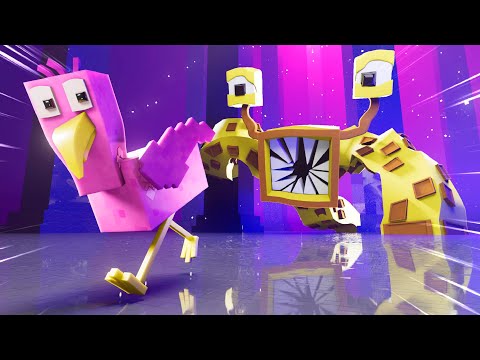 ARN Toon - NIBBLER Boss VS Opila Bird in Garten Of Banban Chapter 3 (Minecraft Animation)
