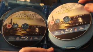 Stargate Atlantis complete series seasons 1-5 unboxing blu rray