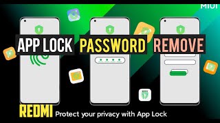 How to remove App Lock Without Password Redmi 9A Reset App Lock & Hide Apps | 2023