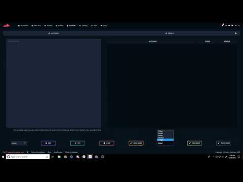 Project Destroyer 3.0 - Accounts Overview