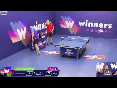 WINners CUP table 2  30.12  Ziakun Viktor - Zaporozhets Roman  17:00