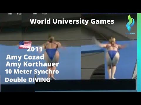2011 Girls10 Meter Diving World University Games Amy Cozad & Amy Korthauer - Universiade