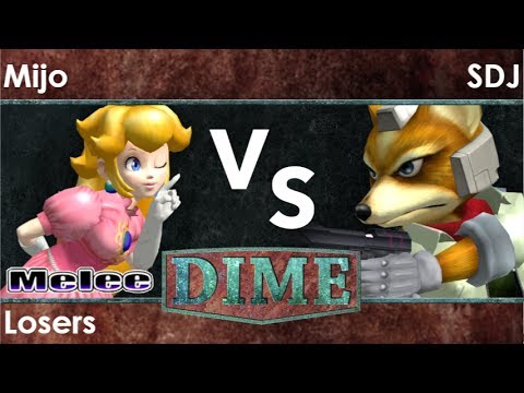 DIME 23   Mijo Peach vs SDJ Fox, Peach Losers   Melee