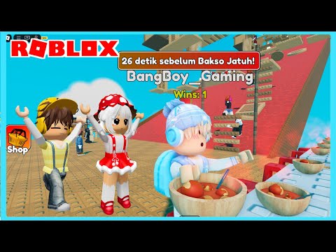 Bang Boy Cio Dan Cia Makan Bakso Pedas Di Game Roblox Bakso Mercon Tower