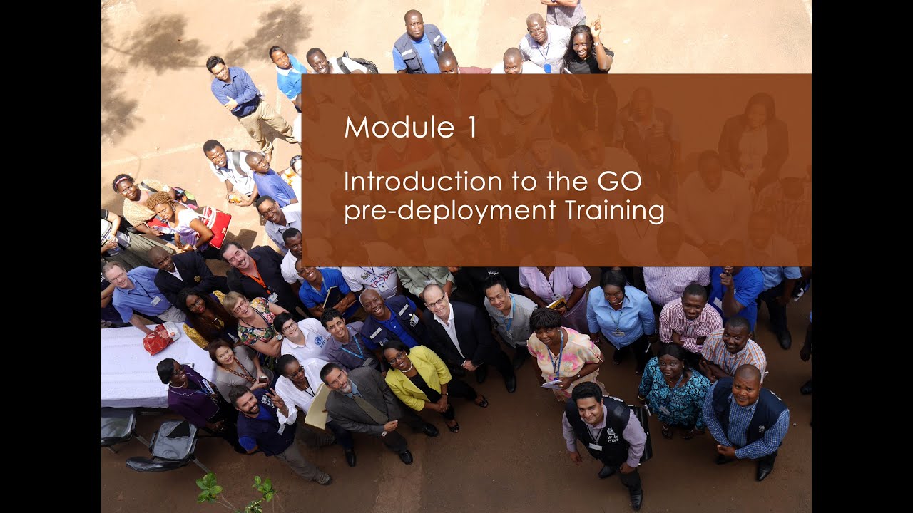 WHO:GO Training - Course Introduction - Module 1
