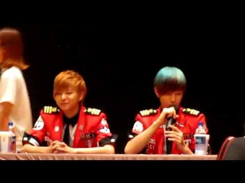 120804 Incheon Fansign - "Should I hit Hyoseok?"