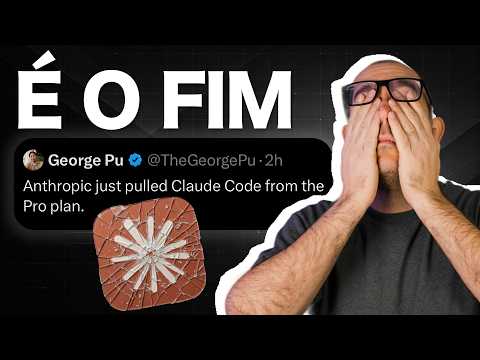 Claude Code no plano Pro ACABOU. O último a sair, apaga a luz.