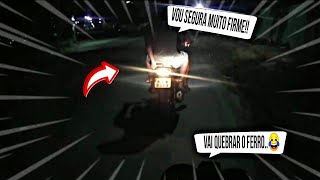 BENÇÃO! MEU AMIGO NÃO SABER-ANDA DE MOTO ELE PEDIU!!pra ir devagar ?