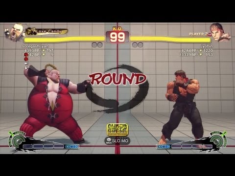Soregashi Yan (Rufus) vs. Jyobin (Ryu) - SSFIV AE 2012 Match