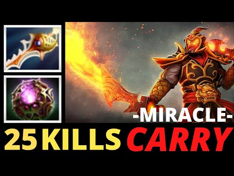 MIRACLE [Ember Spirit] Monster Carry Unleashed with Divine Rapier 7.24 Dota 2