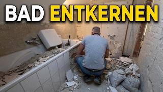 Badezimmer entkernen  | Fliesen und Sanitäreinrichtungen rückbauen