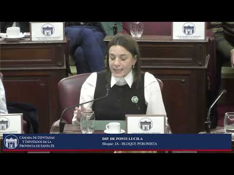 INTERVENCION DIPUTADA DE PONTI LUCILA - SESIÓN ORDINARIA Nº08 -PERIODO ORDINARIO 144º - 21/05/26