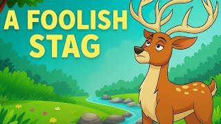 A Foolish Stag | Moral Story for Kids | All That Glitters is Not Gold/English Story @TheStoryZon
