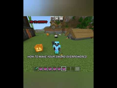 MR-TR GAMMING - How to make Your Sword Overpowered (Enchantments) #minecraft #minecraftplayers #gaming #shorts
