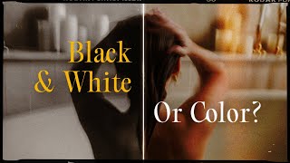 B&W vs. COLOUR PHOTOSHOOT - What's better?!